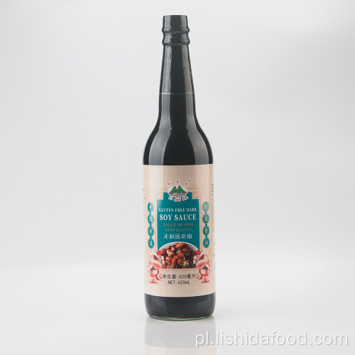 625 ml bezglutenowego ciemnego sosu sojowego